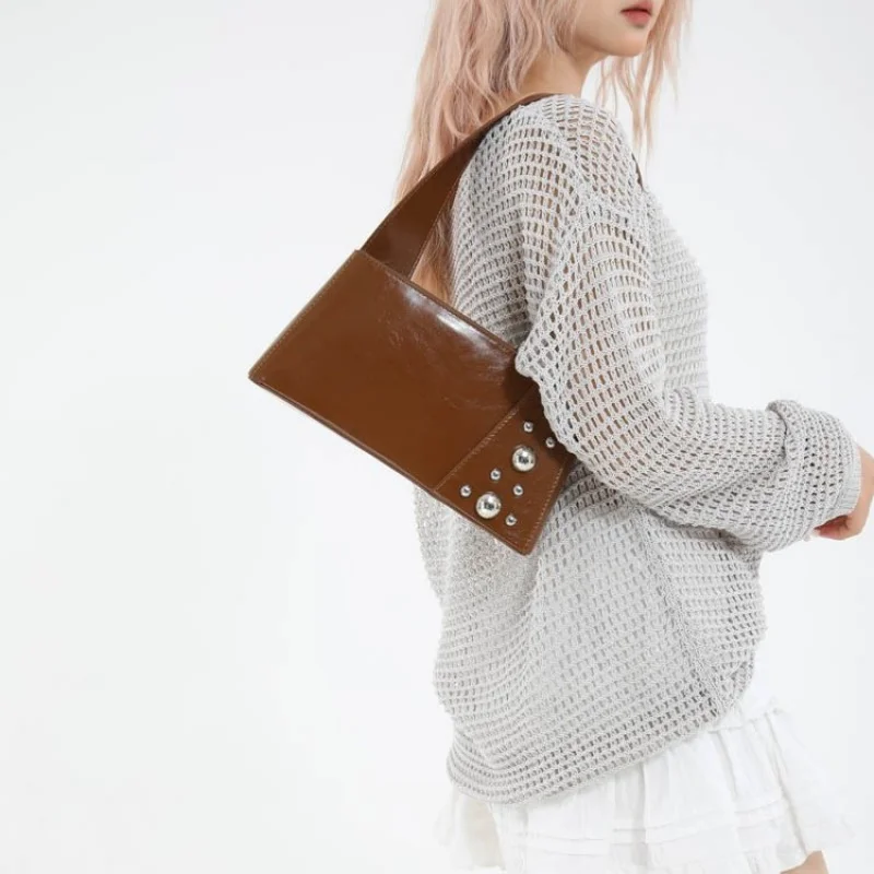 

Luxury Embroidered Tote Bag For Women - Waterproof Leather Handbag With Reinforced Handles, Fashionable Travel Companion