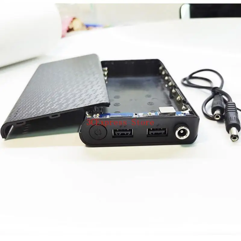 Прочный двойной USB Output Diy 7x18650 Батарея для корпуса для вывода 9 В/12 В пластиковая зарядка.