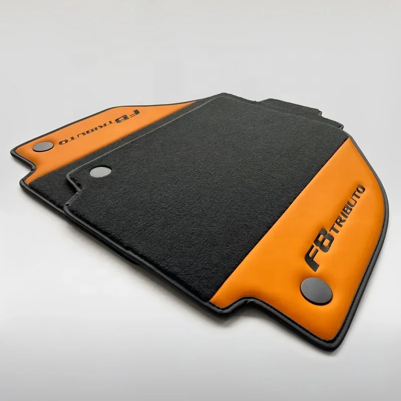 High Quality car floor mats for F8  Tributo Spider 3.9T V8 Left Right hand Drive Interor Refitting
