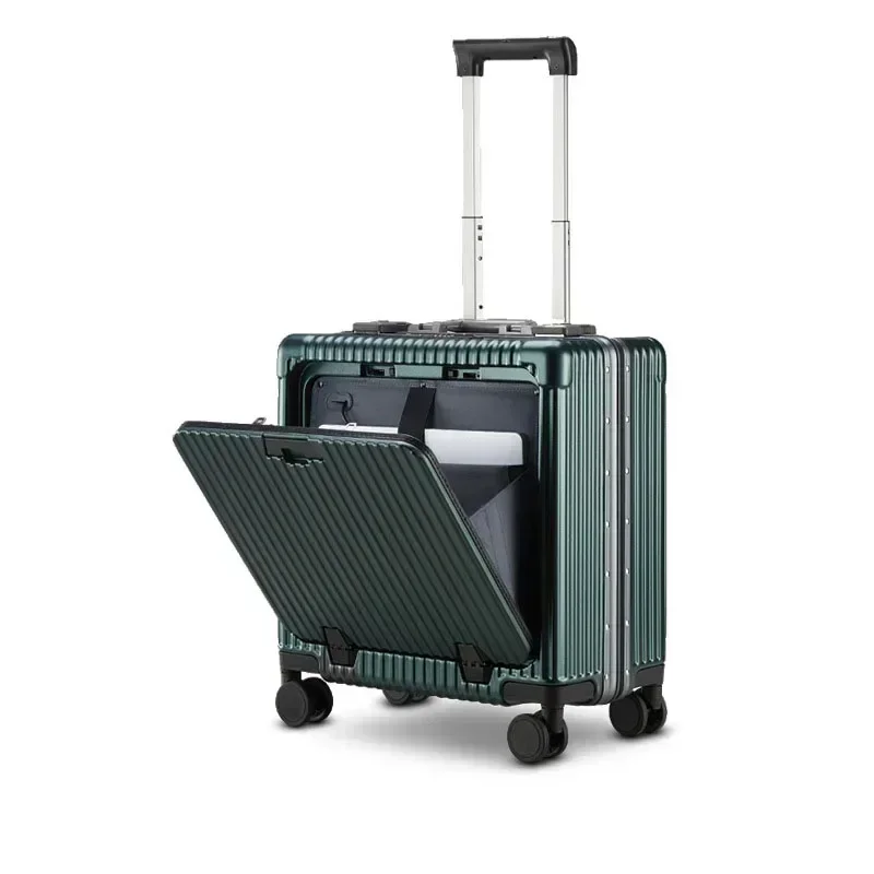 Nieuwe 18Inch Bagage Hoge Kwaliteit Uitbreidbare Oxford Doek Trolley Case Mute Universele Instapdoos Rollende Koffer