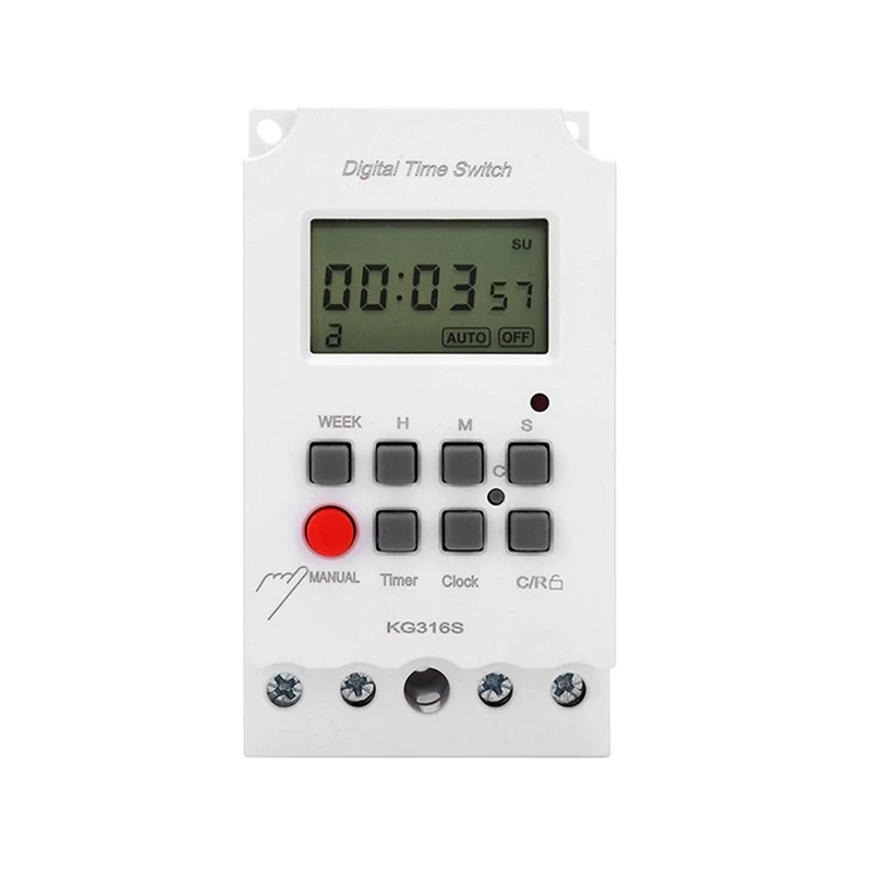 220VAC 25A KG316S Digital 1 Second Timer Switch Automatic Electronic Programmable Power Timer Switch