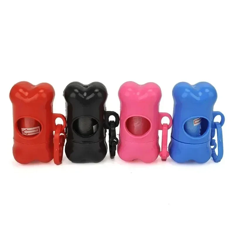 1/2/3pcs Bone Shaped Pet Garbage Bag Dispenser for Dogs Carrying Cleaning Supplies When Going Out