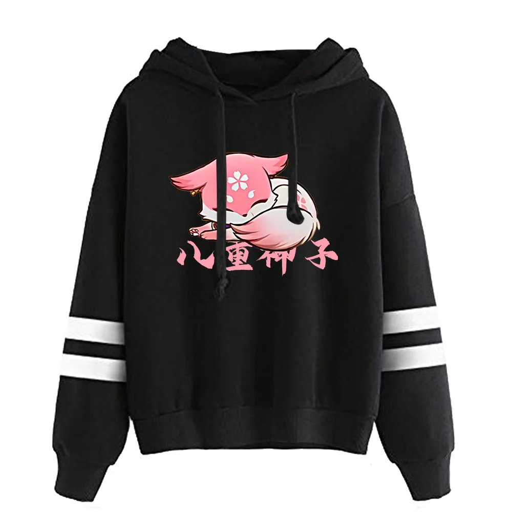 

Women Hoodie Yae Miko Fox Hoodies Print Cartoon Fox Merch Hoodie Casual Streetwear Boy girls Clothes Hip Hop Loose Pullovers