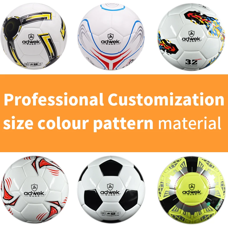 Produzione all'ingrosso LOGO personalizzato Pallone da calcio personalizzato Palloni da calcio al miglior prezzo Formato professionale 5 per allenamento e partita