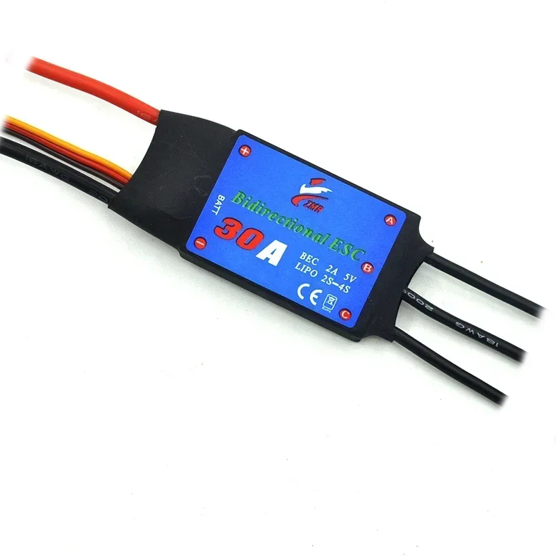 12A/20A/30A/40A/50A/60A/80A ثنائي الاتجاه بدون فرش ESC للتحكم عن بعد سيارة هوائي تحت الماء المروحة