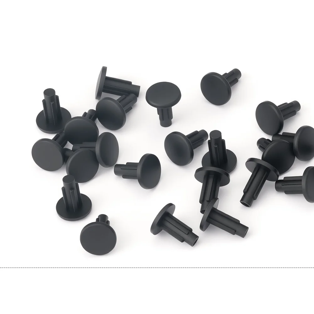 10er-Pack Fahrrad M5 Schraubenloch-Abdeckungen Gummi-Staubschutzkappen für die Montage von Flaschenhaltern an Mountainbike- und Rennradrahmen Schwarz – Detail 1