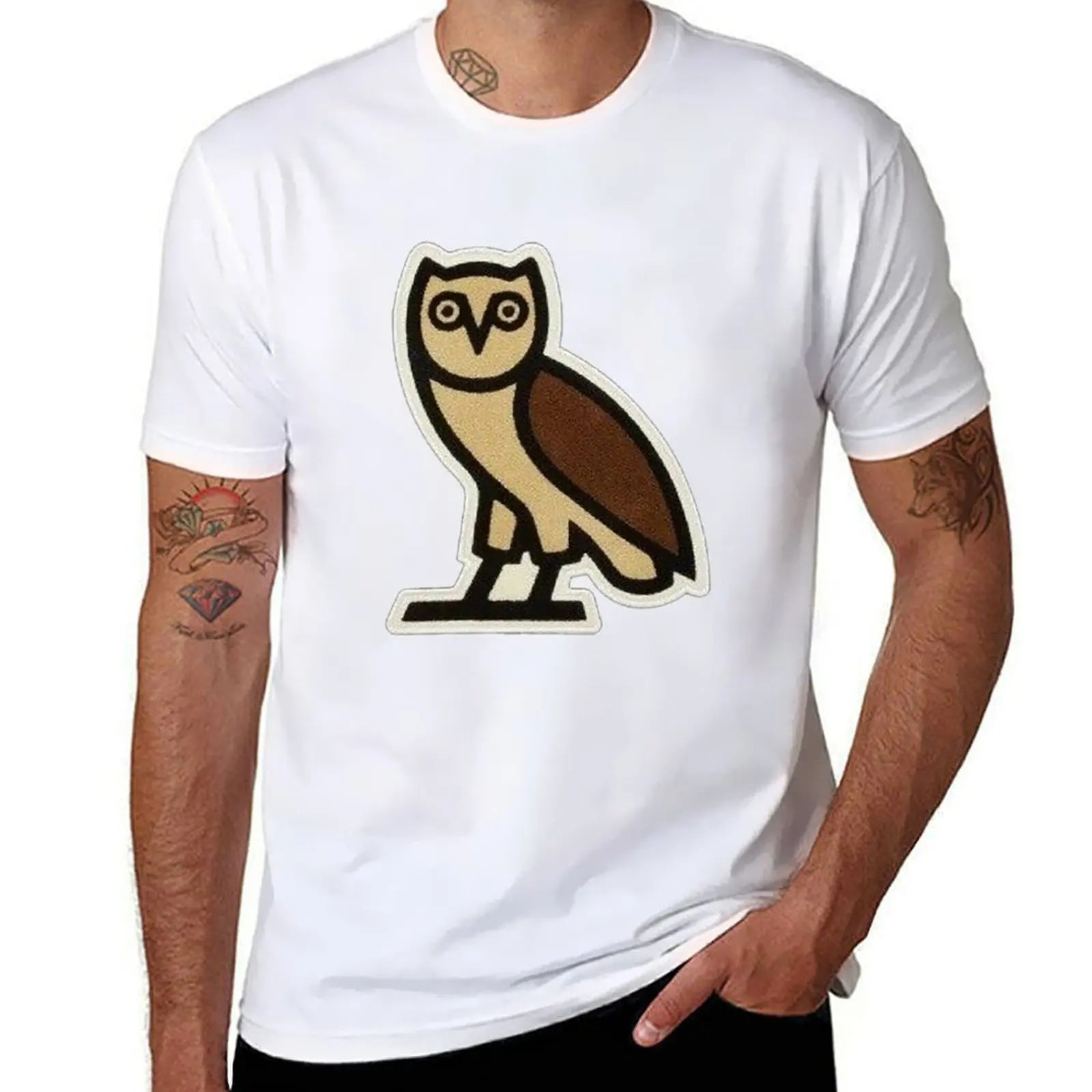 

Футболка Ovo Owl, мужская футболка, хлопковая мужская футболка, летняя футболка