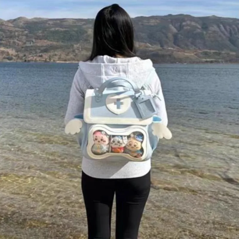 Ita-mochila transparente japonesa para mujer, Bolsa Escolar bonita, para adolescentes, para primavera, 2024