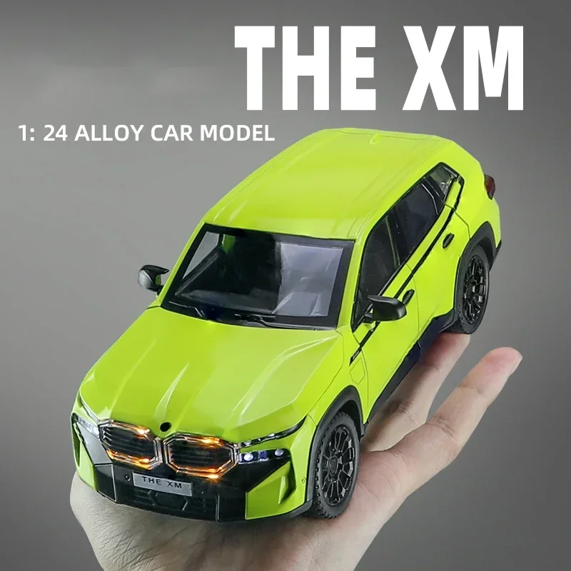 1:24 The XM Alloy Diecast Miniature Model Car Sound & Light Gifts For Toys Simulation Collection Objects