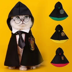 Disfraz de Halloween para perros, capa para mascotas, decoración para gatos, Academia Mágica para mascotas, ropa de Cosplay, chal para dormir, disfraz de Halloween para gatos y mascotas