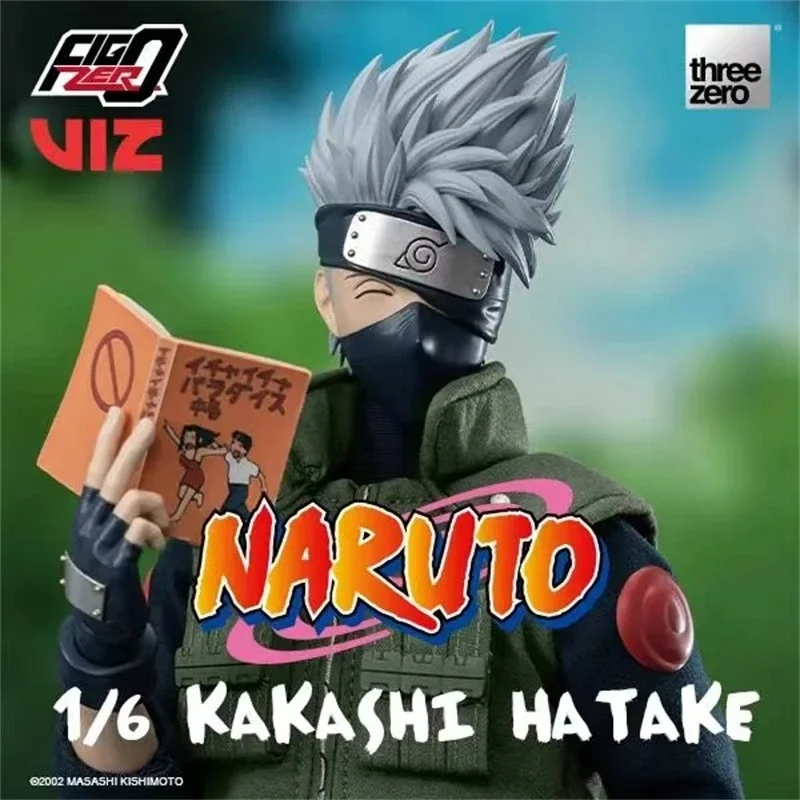 Genuine Threezero FigZero 1/6 Naruto Hatake Kakashi PVC 31CM Anime Action Figure PVC Mode Statue Collection Boxed Toys Gift