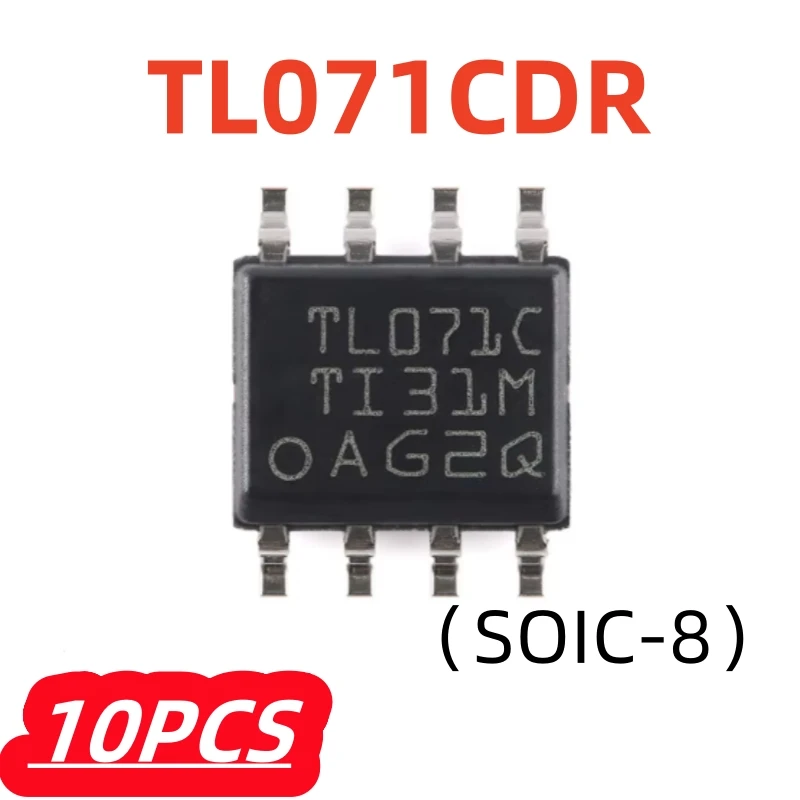 10Pcs/lot New TL071CDR TL071 SOIC-8 SMD Operational Amplifier JFET Input Low Noise Chip IC