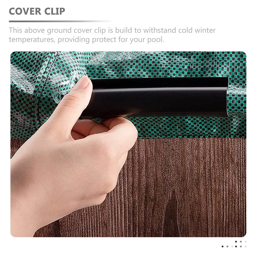 24 قطعة من مشابك غطاء حمام السباحة المقاومة للاهتراء، مشابك غطاء شتوية مدمجة قابلة للاستبدال لحمام السباحة فوق الأرض والحديقة والمنتجعات الصحية #6