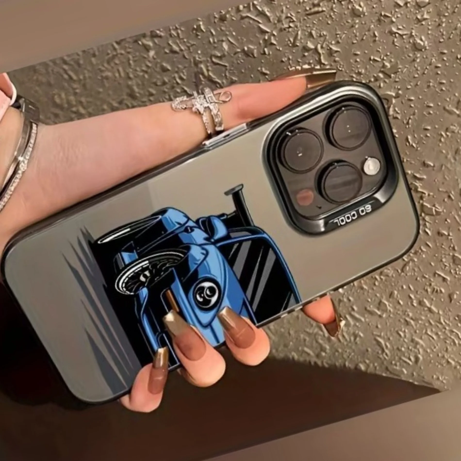 เคสลายการ์ตูนรถแข่งสีน้ำเงินดี - Apple Iphone 15 Pro Max บทวิจารณ์และราคา