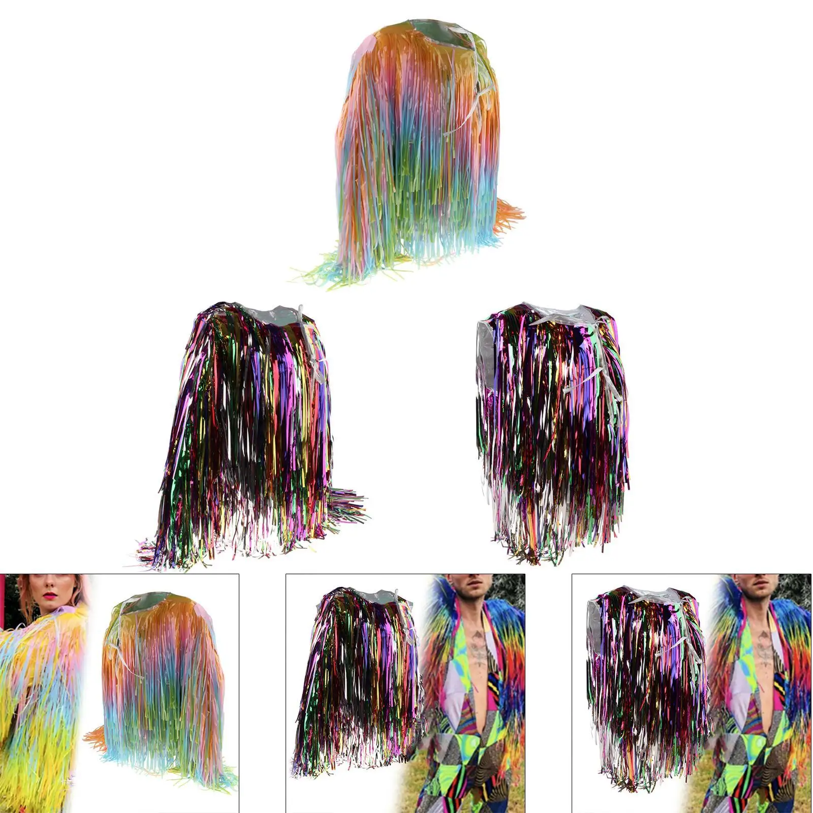 할로윈 파티 여성을 위한 태슬 재킷 멋진 드레스 사진 소품 아웃웨어