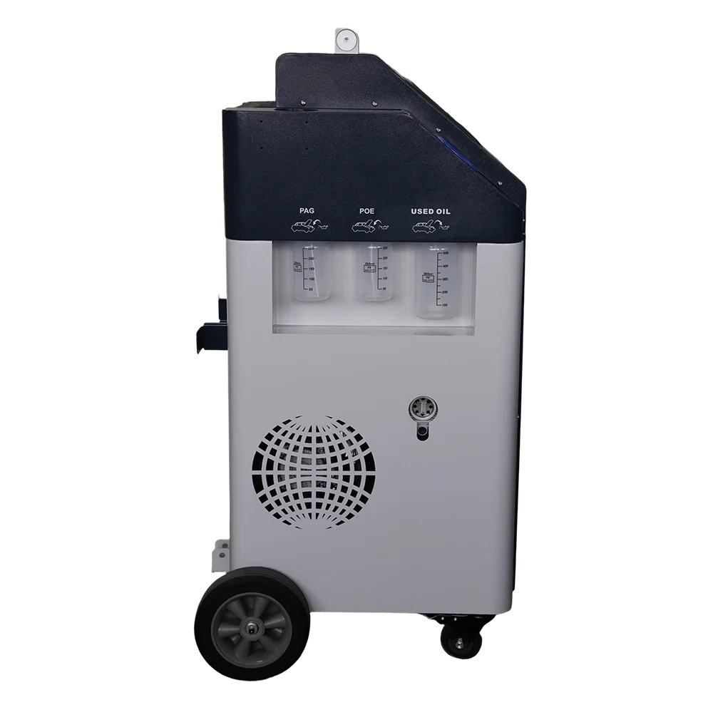 Advanced Fully Automatic A/C Refrigerant Filling And Recovery Machine R134A / R1234YF For Car Maintenance In Multilingual