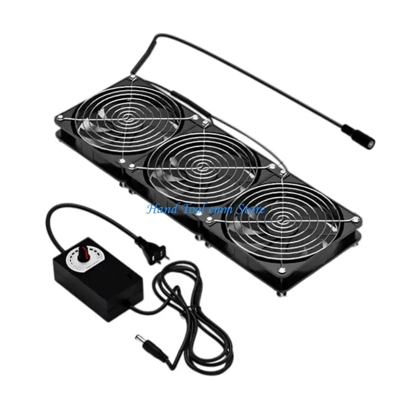 

H37F Durability 120mm External Cooling Fan Mounting 2/3/4/6 Fan Optional Enhances Airflows And Stability