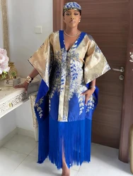 Party Evening Dresses 2026 Spring Woman Clothing Tassels Embroidery Dashiki Dress Dubai Turkey Kaftans Hijab Abayas Robe Femmes