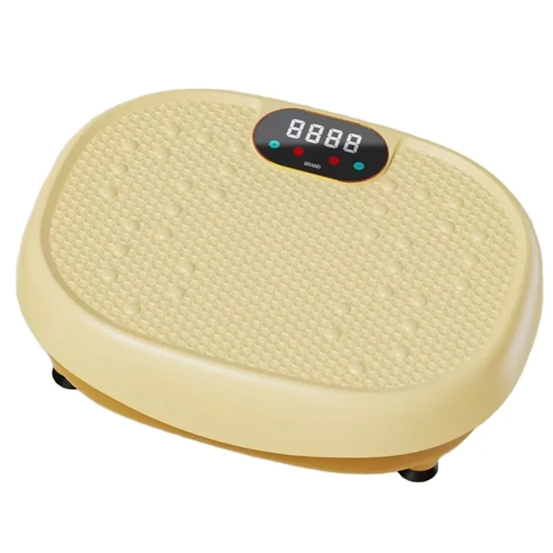 Portable ABS Metal Fitness Vibration Plate Trainer Electromagnetic Body Slimming Exercise Power Vertical Vibration Massage