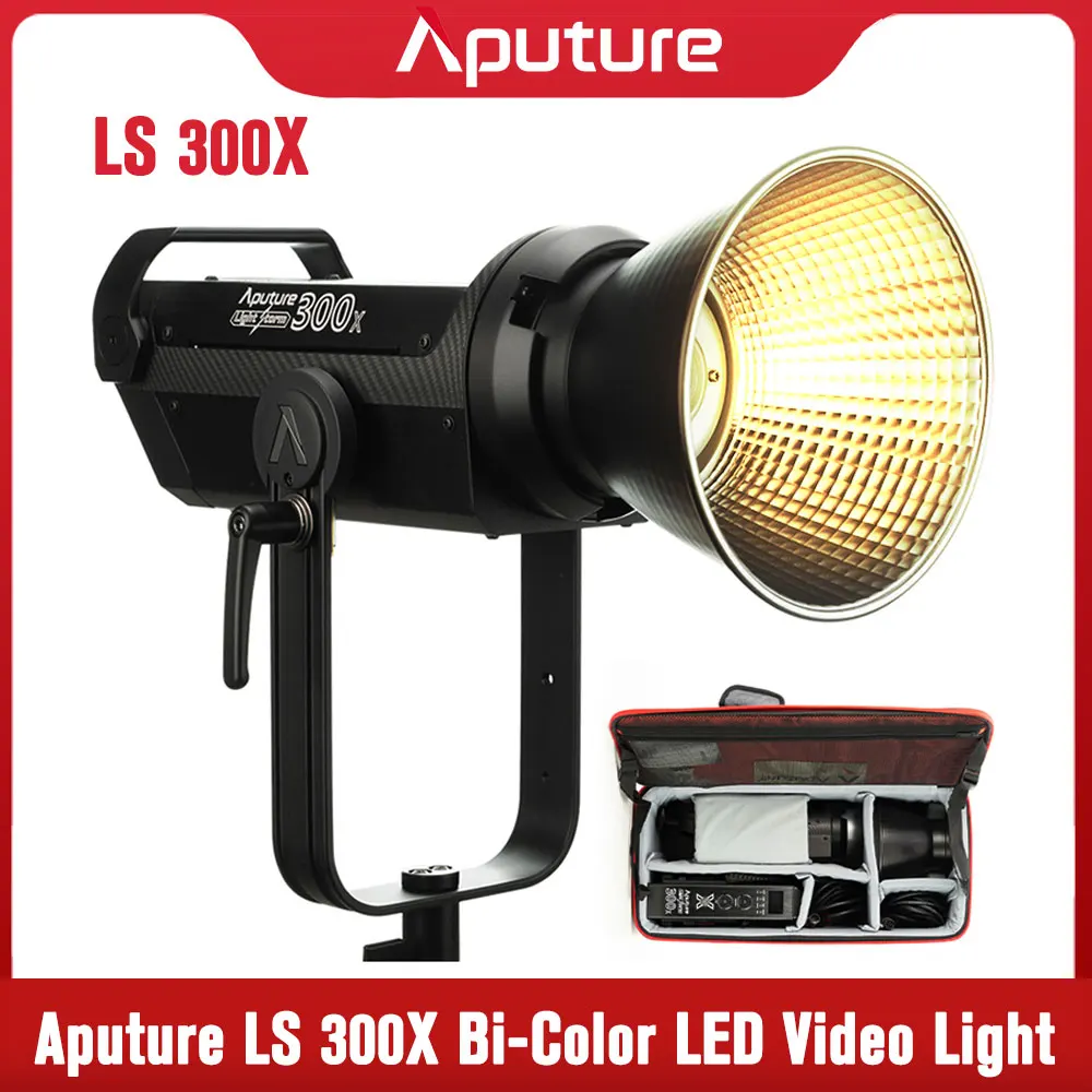 

Aputure LS 300X COB LED Video Light Bi-Color 2700K-6500K 300W V-mount Led Storm Light Studio Photography Lighting App Control