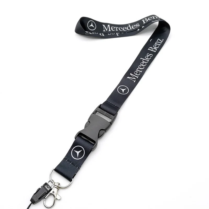 Card Lanyard Keychain Motorcycle Car Keyring Neck Wear Chain For Mercedes Benz AMG W177 W176 X166 X167 C257 C218 X253 C118 C117