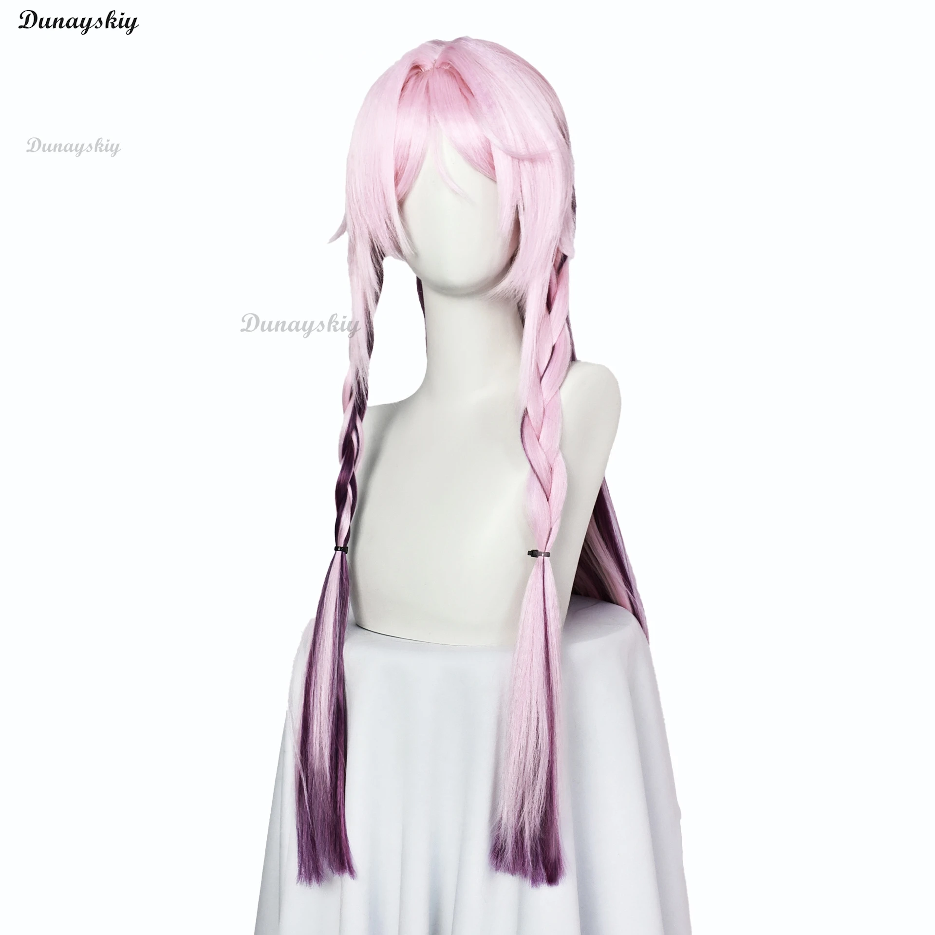 جينشين إمباكت سيتالي شعر مستعار تأثيري MastersThe ليلة الرياح الأرجواني جديلة الشعر الطويل ألياف مقاومة للحرارة الشعر هالوين مخصص