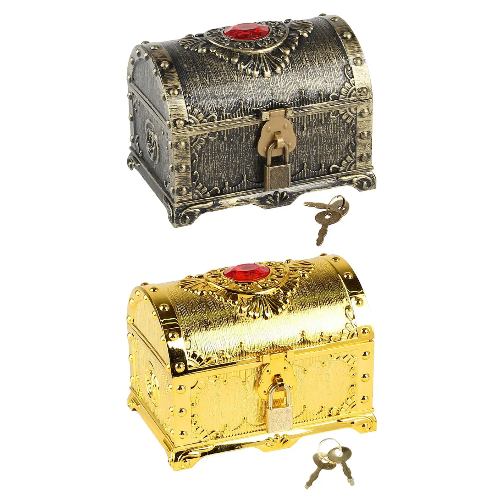 Pirate Treasure Box Props Pirate Chest Storage Box for Kids Adults Candy Cookies Boxes Wedding Themed Party Favors Decoration