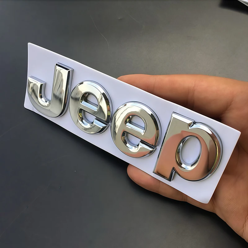 Adesivos metálicos 3D para carro, decalque para carroceria e porta-malas, para Jeep Wrangler Grand Cherokee Avenger Wagoneer Compass Gladiator Patriot Renegade, 1 peça