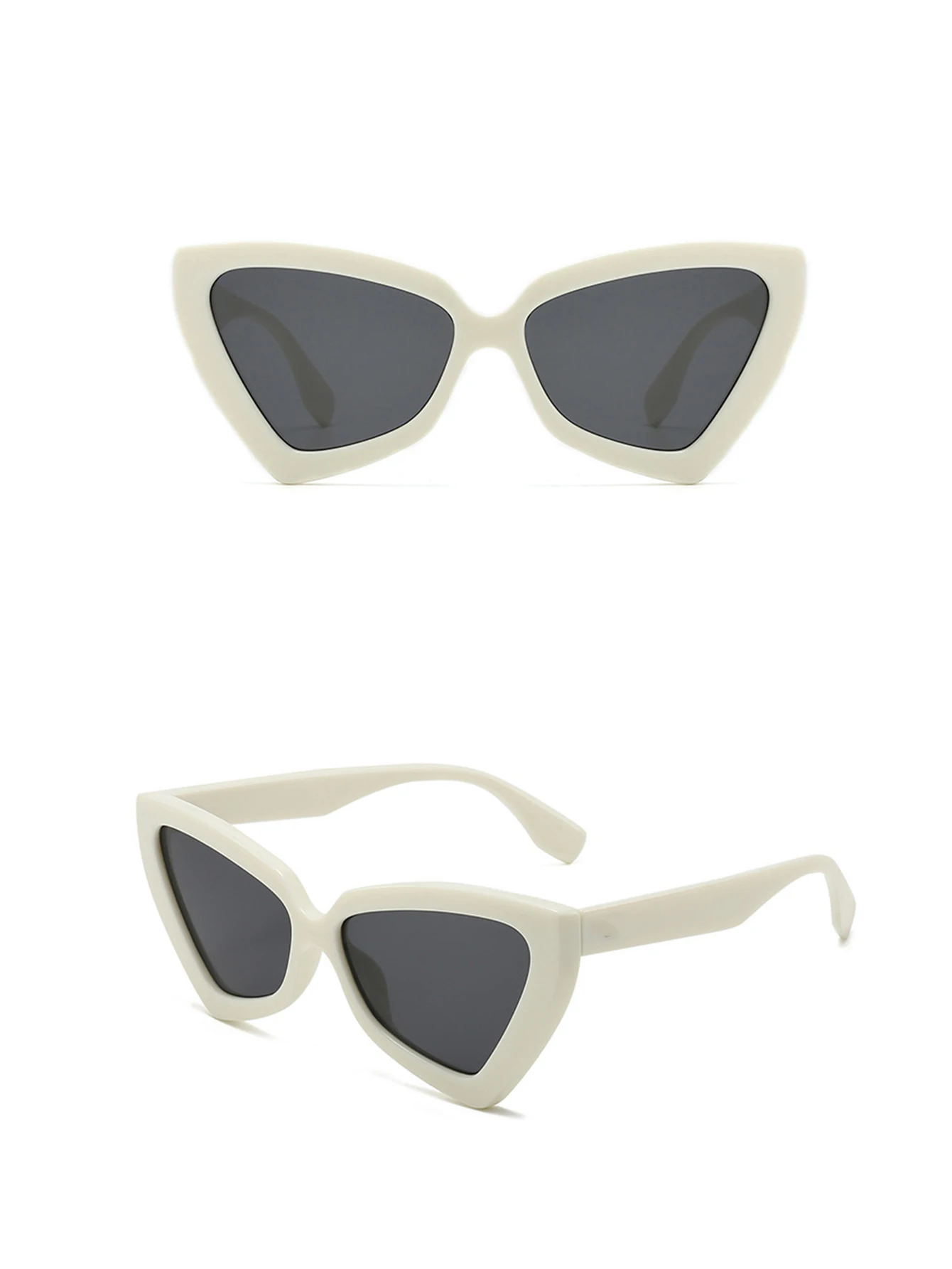 Neue Dreieck Polygon Sonnenbrille Frauen Männer Vintage Brille Retro Cat Eye Sonnenbrille weibliche männliche Brille Brille für den Sommer – Detail 10