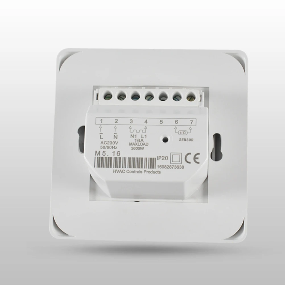 

Механический термостат 16a, регулятор температуры, электрический датчик подогрева пола, комнатный термостат, внешний зонд Ntc