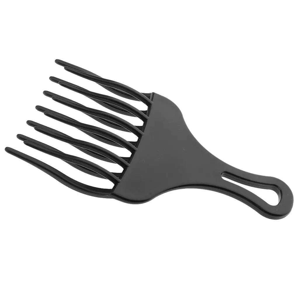 Afro Hair Pick Plastic Wide Tooth Antistatic Comb Hair Styling Brush for Natural Curls and Coils