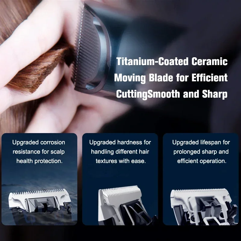 Xiaomi Mijia เครื่องตัดผม IPX7กันน้ำเครื่องตัดผมชายไร้สายแบบมืออาชีพ