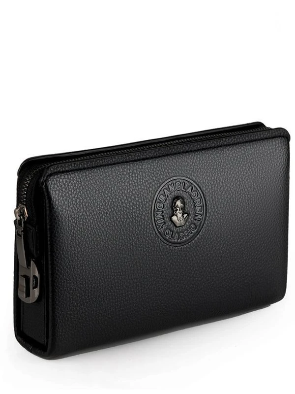 

Мужской дневной клатч с кодовым замком, противоугонная деловая сумка, мужской большой вместительный длинный кошелек на молнии, чехол для телефона, держатель для карт 2025