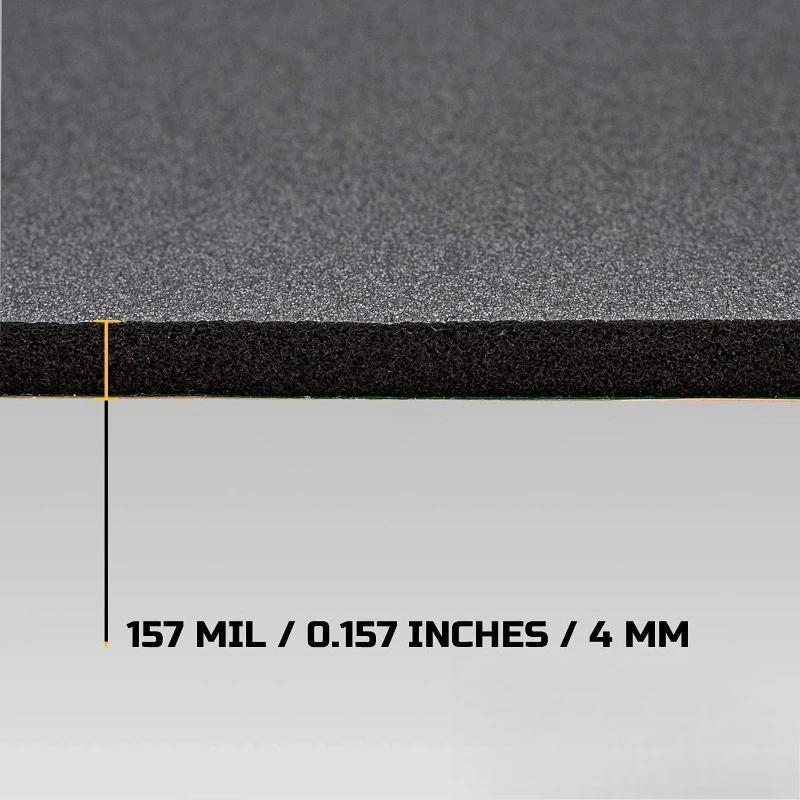 بطانة 157 (4 مم) ميل 36 قدم مربع لتخفيت صوت السيارة، رغوة خلية مغلقة وحصيرة عازلة للحرارة - مادة مميت صوت رغوة البولي ايثيلين #3