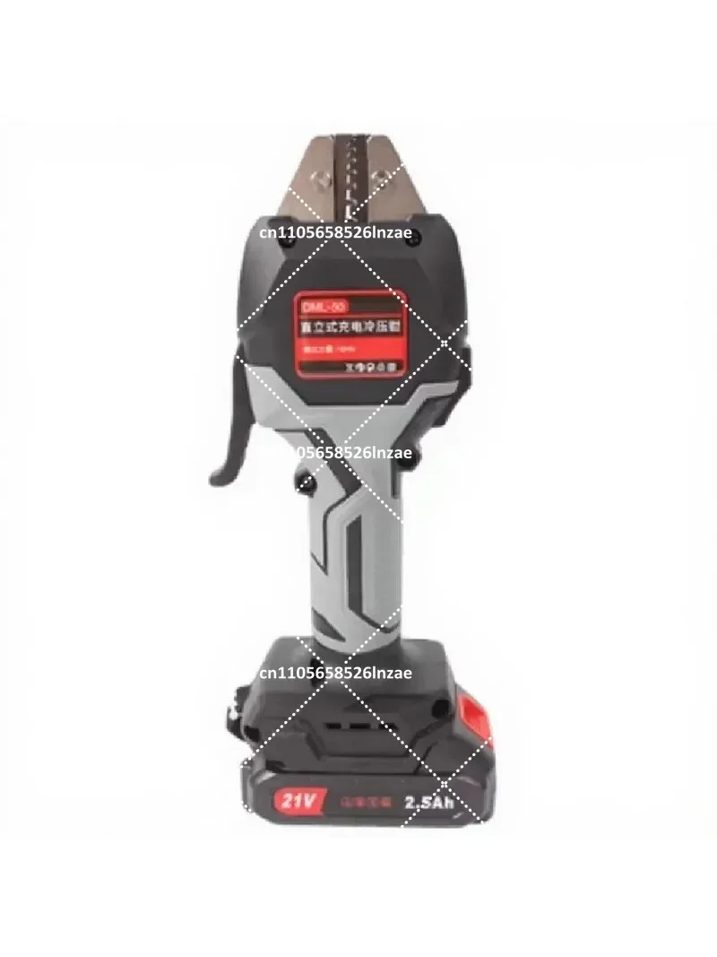 Cordless Hydraulic Wire Crimper 16KN with LED Light Terminal Crimping Tool for Electrical Work Handheld Power Tool