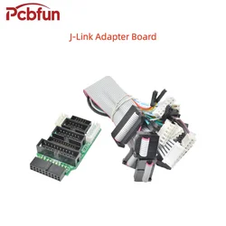 For Emulator V8 JTAG Adapter Converter for J-Link 4 Pin 6 Pin 10 Pin 20 Pin V8 V9 Adapter Board 8 kinds of cable distribution