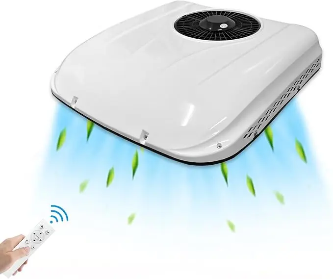 Portable Truck Air Conditioner Universal RV Rooftop AC Unit 24V 2000W R-134a Auto Parking Cab air Conditioner