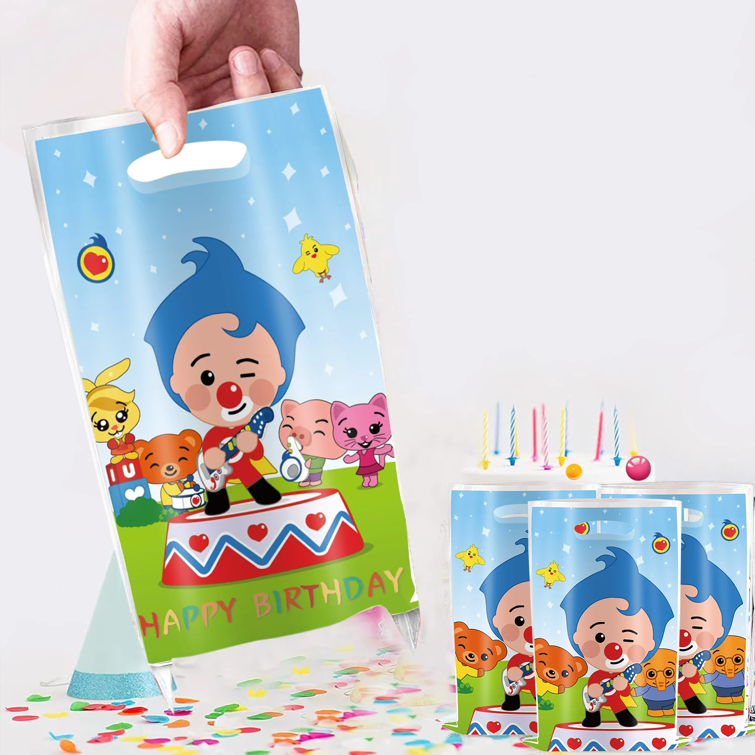 Wholesale 50/40/30/20/10pcs Disney Cartoon Thank You Gift Bags Wedding Birthday Guest Gift Wrap Plastic Bags Small Princess Box