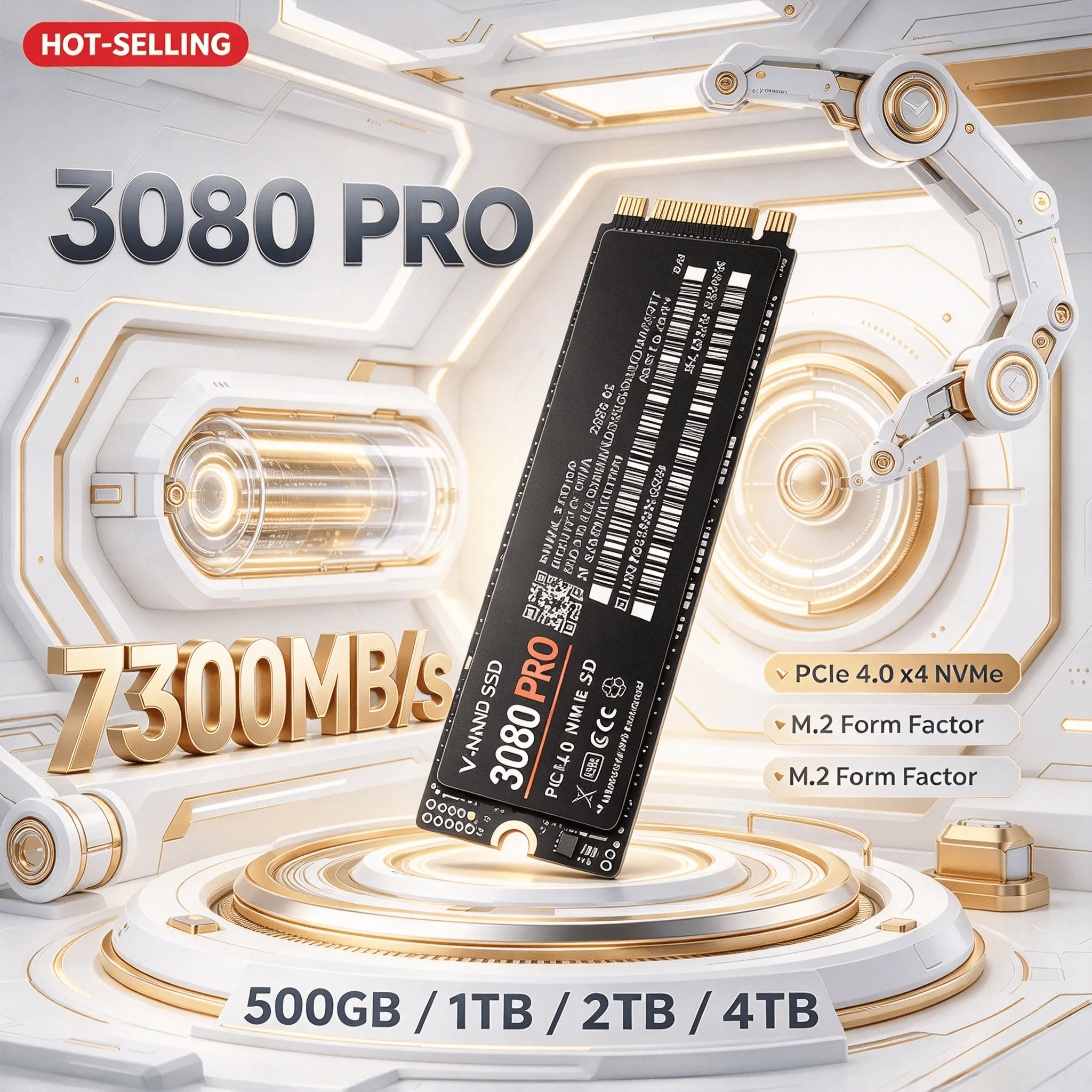 M.2 Nvme 4Tb Pcie 4.0 Ssd - 3080 PRO 500GB 1TB 2TB 4TB