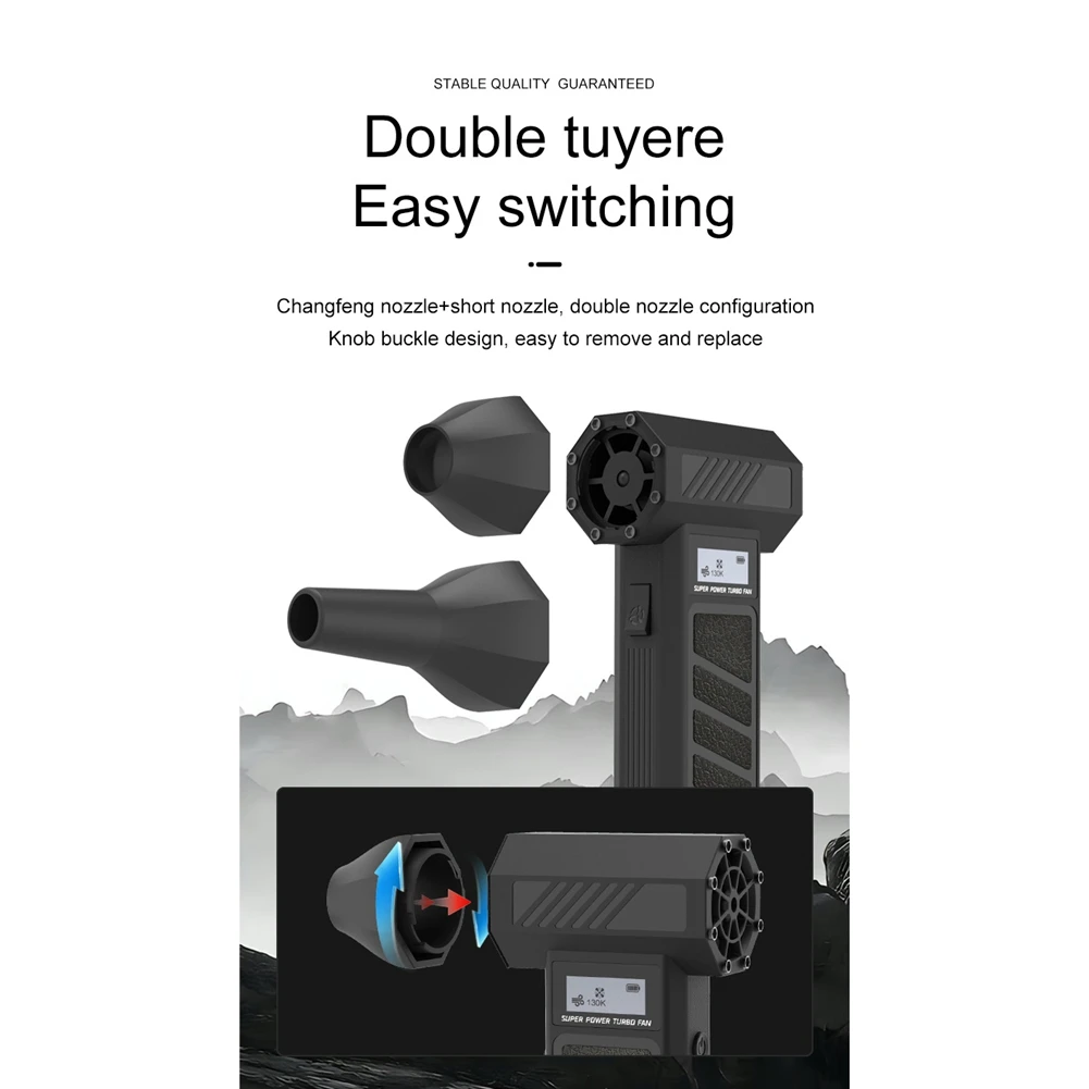 

Violent Fan Мощный вентилятор 130000 об/мин Бесщеточный турбореактивный вентилятор