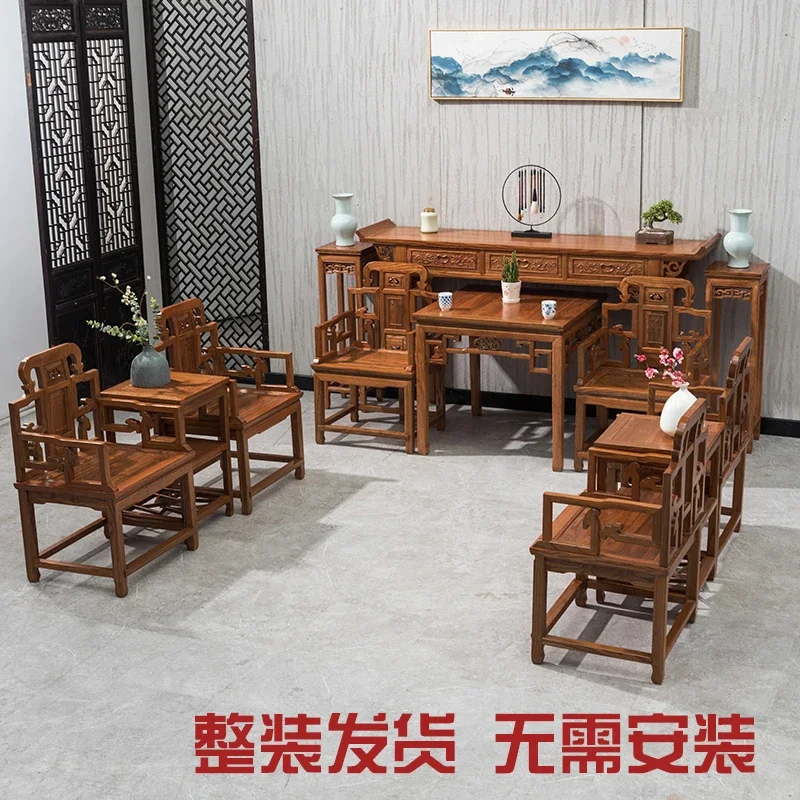 

Living room set of four pieces, cabinet set, central hall, rooftop, eight immortals table