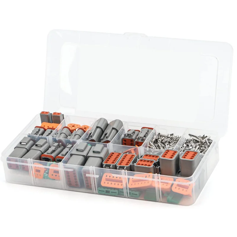 

Комплект водонепроницаемых разъемов DT с 2-12 контактами, 188 шт., набор электрических разъемов для автомобилей, грузовиков, морского транспорта и квадроциклов