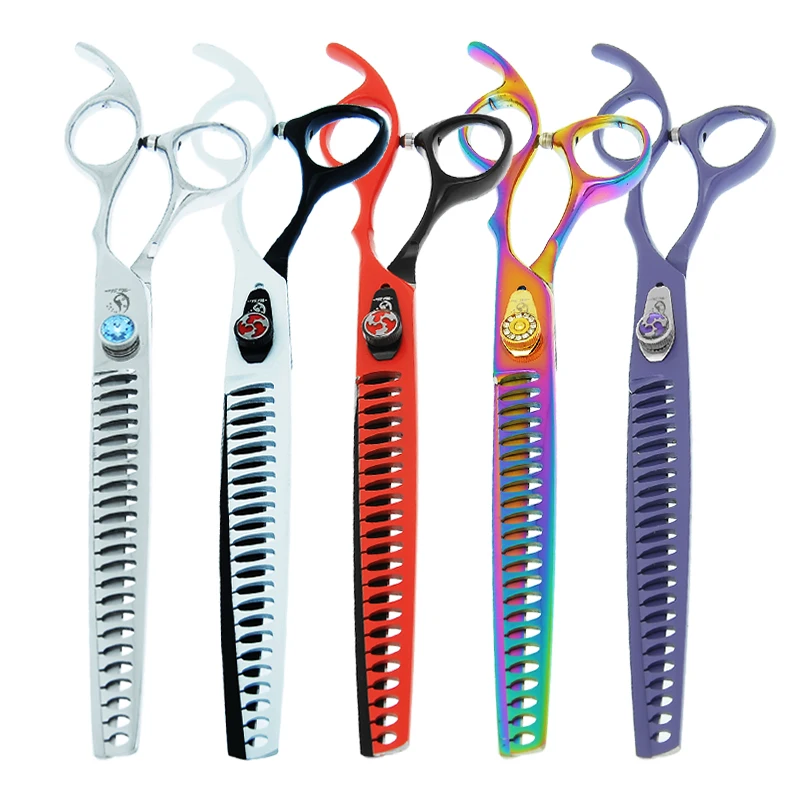 8 inch Meisha Professional Pet Dog Grooming Scissors Animals Thinning Shears Japan Steel Puppy Cat Haircut Styling Tool B0059A