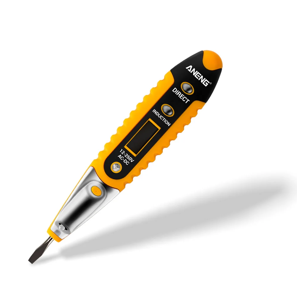 Digital Test Pencil Tester Electrical Detector Pen LCD Display Screwdriver /DC 12-250V for Electrician Tools