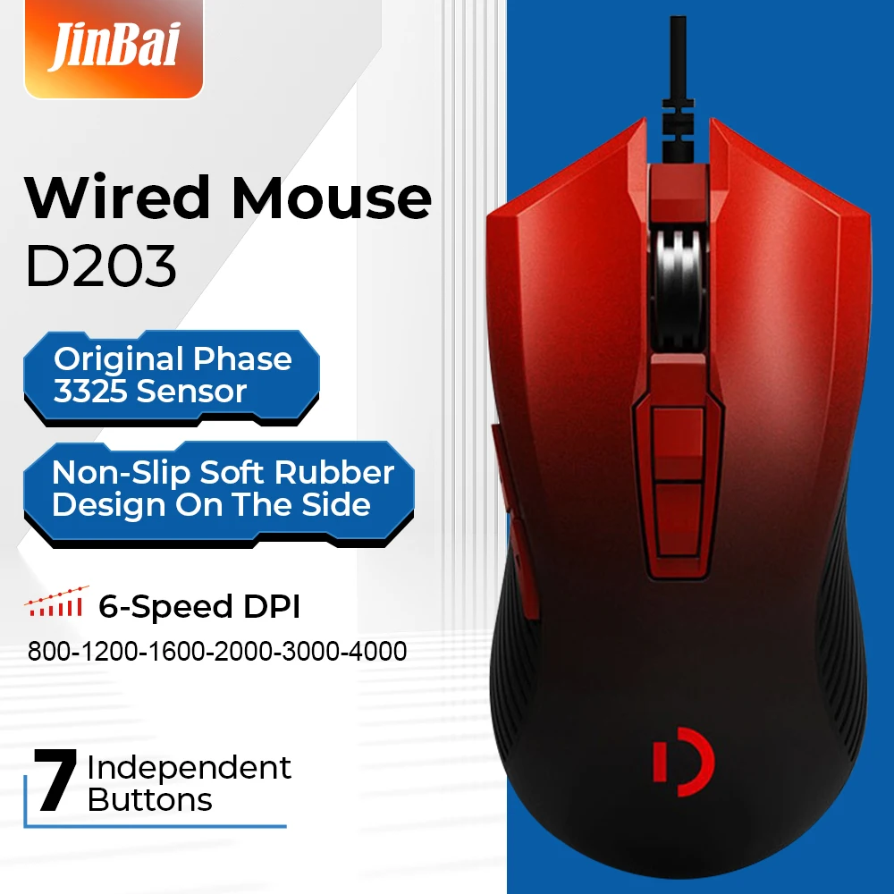 

USB Wired Computer Mouse PC Laptop Notebook Computer Mouses Gaming Mouse 7 Independently Buttons For Office Home Use