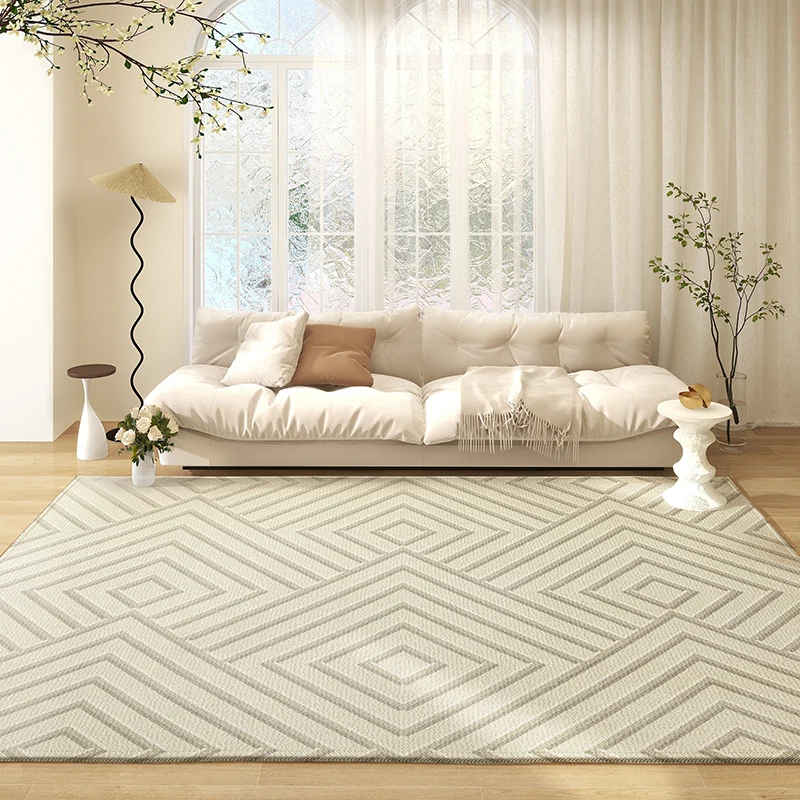 

Wabi-sabi Style Living Room Decoration Carpets French Bedroom Bedside Large Area Soft Carpet Modern Simple Lounge Non-slip Rugs