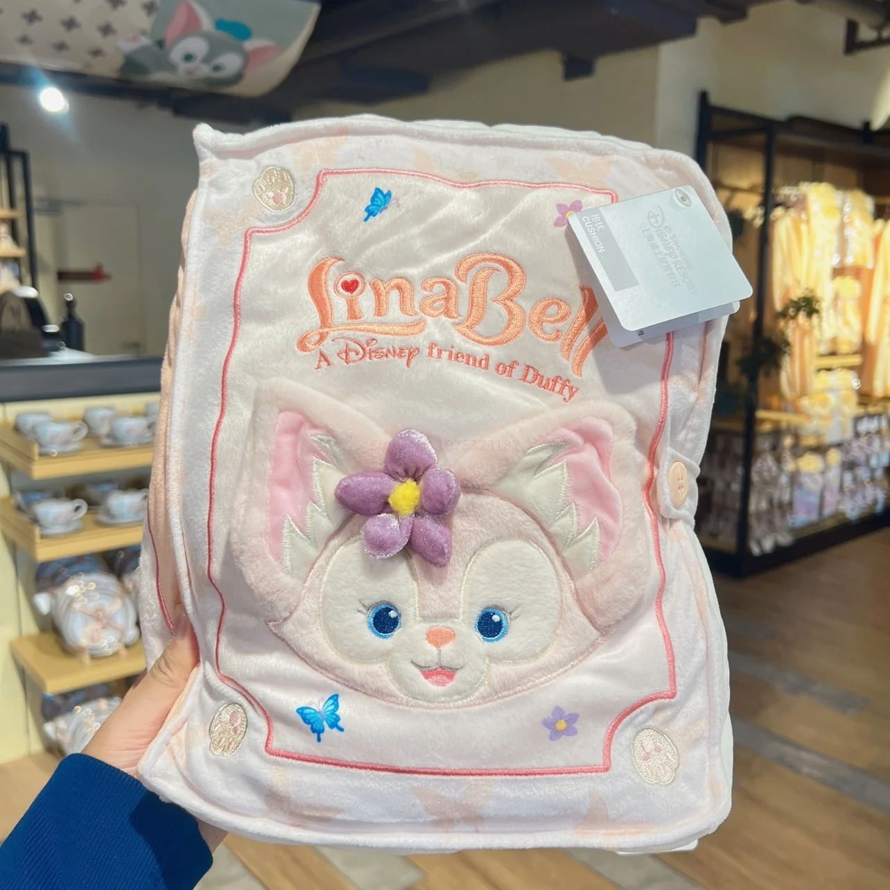 2024 New Genuine Disney Duffy Linabell Stellalou Plush Throw Pillows Fairy Book Style Pillows Birthday Christmas New Year Gift