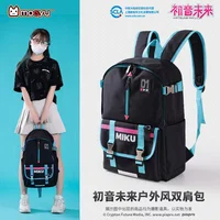 Moeyu-mochila de Anime Miku para hombre y mujer, morral escolar grande para estudiantes, bolso informal de viaje para exteriores