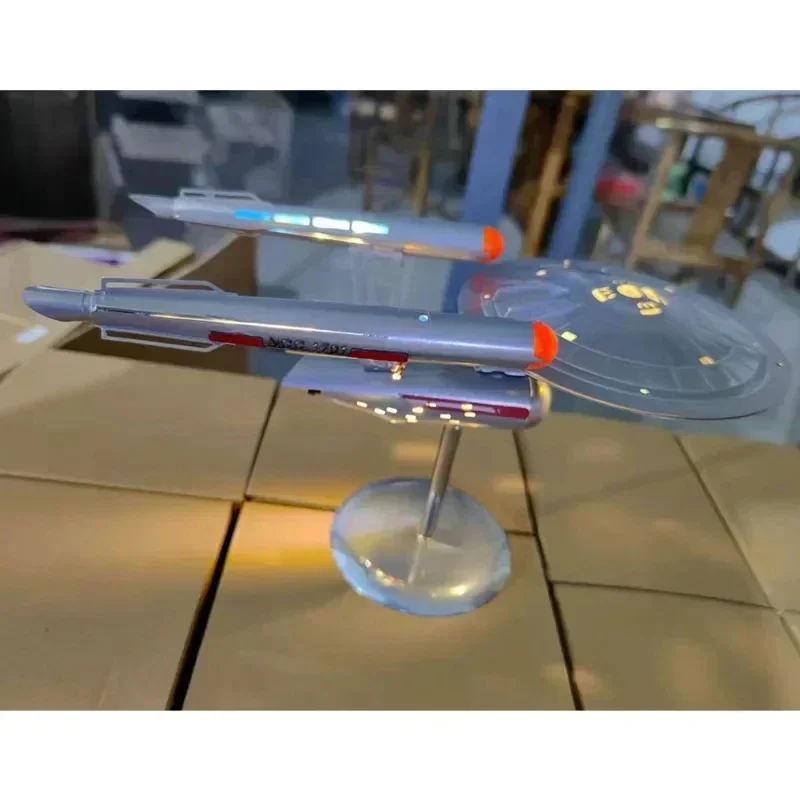 Metal Aircraft Replica Aircraft Star Treks Enterprise 1:1000 Model Assemble Starship Handicraft Ornament Collectible Toy Gift