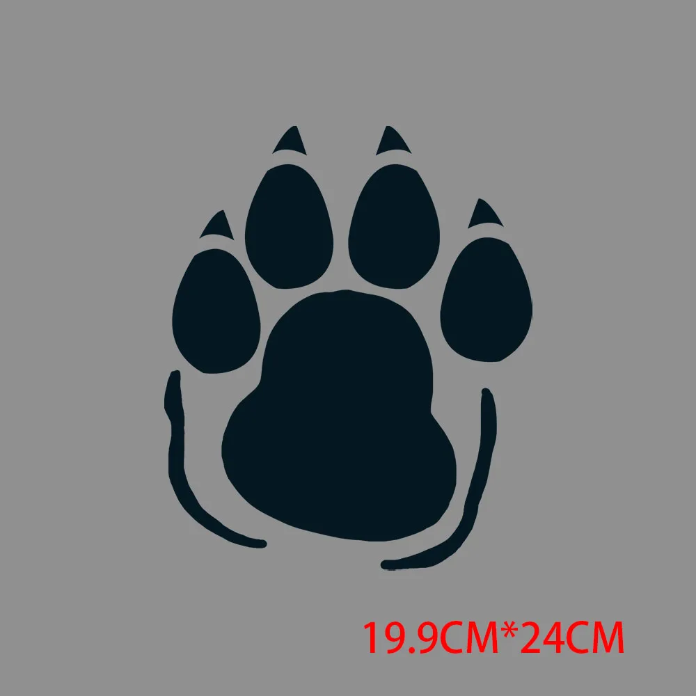 Cartoon Cat Paw Print Dog Paw Print Heat Transfer Fashion Appliques for Clothing Thermo Sticker  Appliques for Clothing Patch